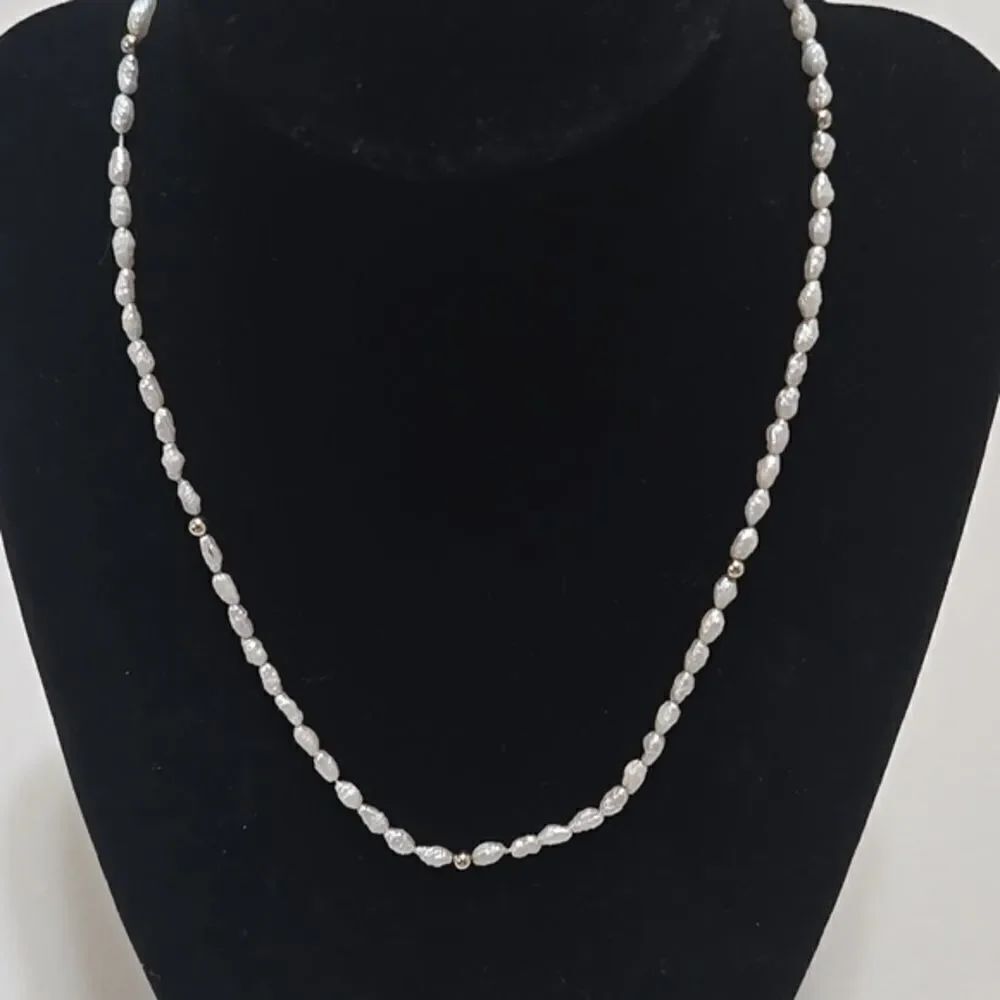 14k Gold Necklace With Pearls